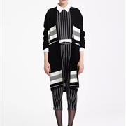 卓姿&middot;乔雅秋冬条纹装 帅气优雅女人