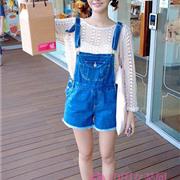 背带牛仔裤配搭 the clizy女装品牌夏季单品