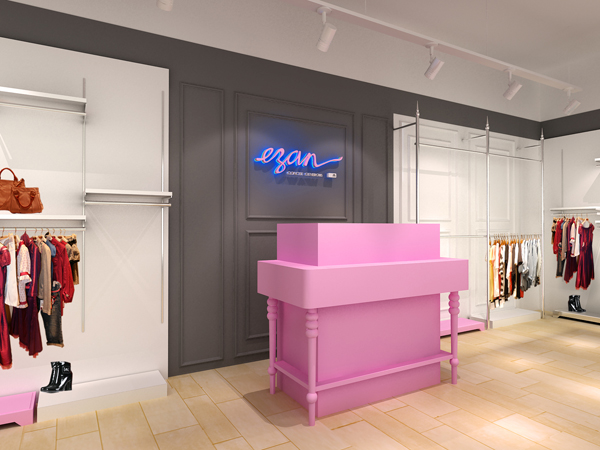 一冉女裝店鋪展示