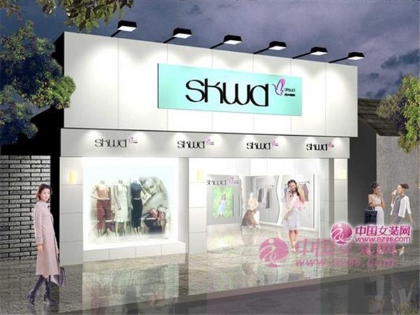 丝扣舞蝶女装店铺展示