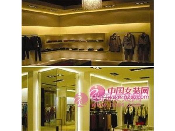 名师帛女装店铺展示