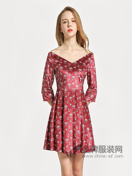 囍瑞小花裙女装产品图片