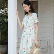 荣子原创女装夏季新品 清新田园风  文艺自然